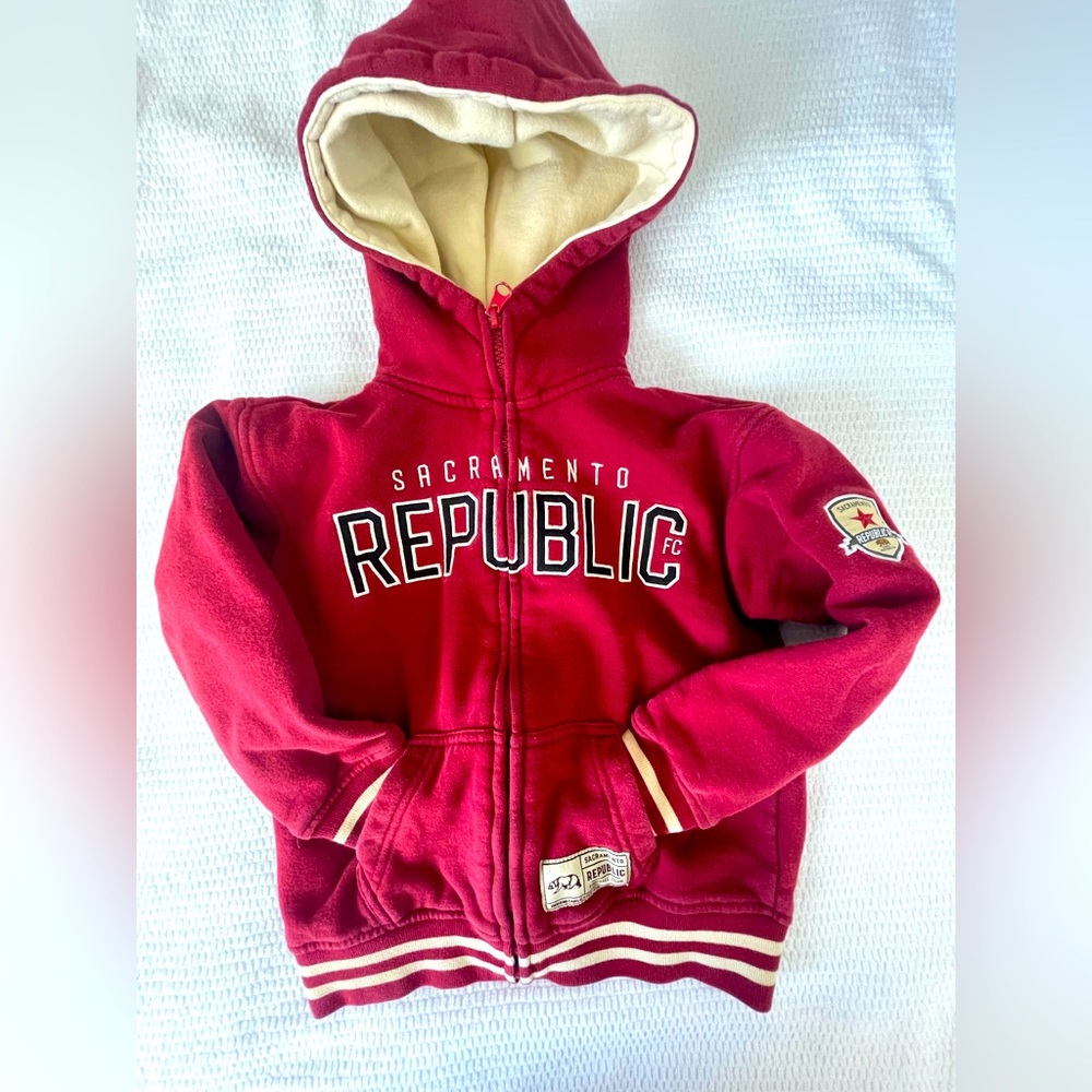 Sacramento Republic Zip-up sweatshirt kids/toddler size TXS
